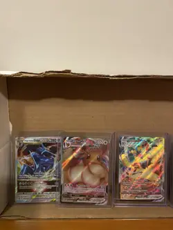 Pokemon TCG Foil Card Lot - Dialga, Eevee VMAX, Zeraora VMAX, Mew V, Kleavor - Image 2