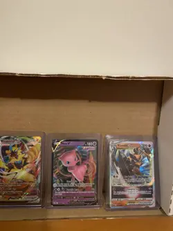 Pokemon TCG Foil Card Lot - Dialga, Eevee VMAX, Zeraora VMAX, Mew V, Kleavor - Image 3