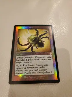 FOIL CONTAGION CLASP Time Spiral Remastered Magic MTG M/NM CARD - Image 1