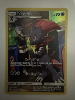 Pokemon TCG Weavile Secret Rare Card 238/236 Sm-Cosmic Eclipse - Image 1