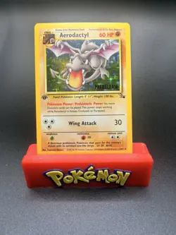 AERODACTYL 1/62 1st Edition GOLD STAMP Prerelease NEAR MINT Promo Pokemon Card - Image 1