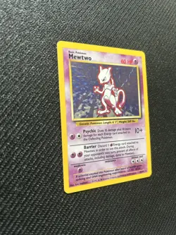 Pokemon Mewtwo Holo Card Base Set 10/102 Unlimited Light Played - Image 5