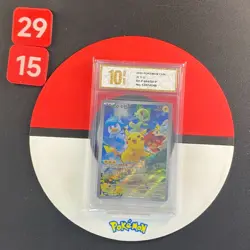 PTCG Pokemon Card Pikachu PROMO Holo Gem Pack SV-P-004/SV-P Chinese Grade10 - Image 1