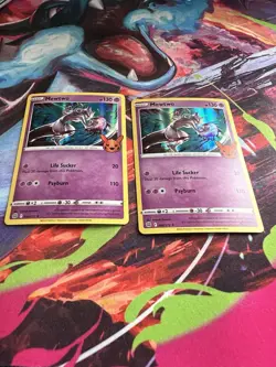 Pokemon Mewtwo Promo Holo Basic Card Lot 056/172 2022 2 Cards BOOster stamp - Image 1