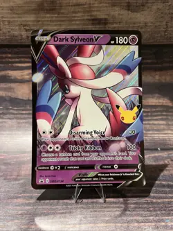 Pokemon TCG Dark Sylveon V SWSH134 Celebrations Jumbo Card Holo - Image 1