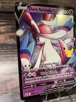 Pokemon TCG Dark Sylveon V SWSH134 Celebrations Jumbo Card Holo - Image 2