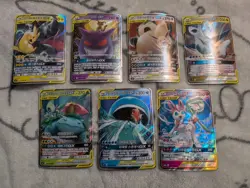 Korean Pokemon Card Pikachu Zekrom Gengar Mimikyu Eevee Latios Latias Sylveon GX - Image 1