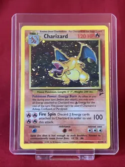 Charizard 4/130 Holo Base Set 2 Pokemon Card LP Condition (T111) - Image 1