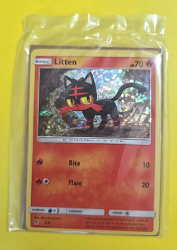 Litten 3/12 Holo | McDonalds Promo | Pokemon Card Sealed - Image 1