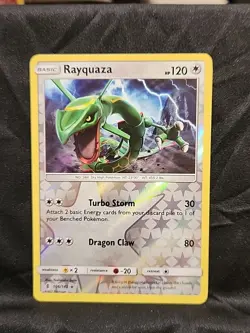 Pokemon TCG Rayquaza Guardians Rising 106/145 Regular Rare Card Reverse Holo - Image 1