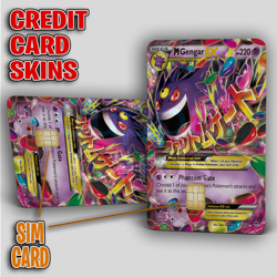 Gengar ex, Phantom Forces FA Attack Rare #35 | Credit Card Sticker/Skin 2 Pack - Image 1