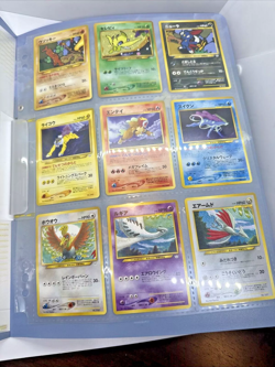 Pokemon [Neo Series 3] Mint 9 Card Binder Japanese Promos Opened but Unplayed - Image 1
