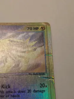 Pokemon TCG Jolteon 6/100 Sandstorm Reverse Holo Card Vintage WOTC Damaged - Image 5