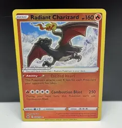 Pokemon Card TCG - Radiant Charizard 020/159 Radiant Rare Crown Zenith Near Mint - Image 1