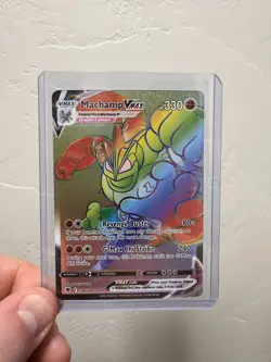 Machamp VMAX 194/189 Astral Radiance Rainbow Secret Rare Holo Pokemon Card - Image 1