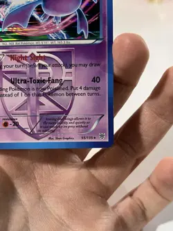 Pokemon Crobat 55/135 Plasma Storm Team Plasma Holo Rare Stage 2 HP130 2012 Card - Image 5