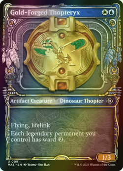 MTG Gold-Forged Thopteryx Showcase Foil ** MOM: The Aftermath ** English - Image 1