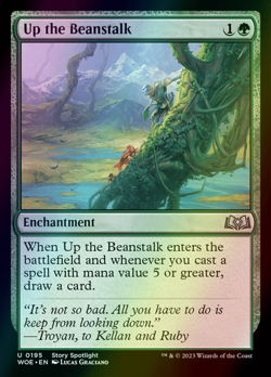 MTG Up the Beanstalk Foil ** Wilds of Eldraine ** English - Image 1