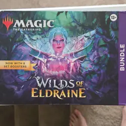 Magic: The Gathering Wilds of Eldraine Bundle Box 8 Set Boosters Box Topper - Image 1
