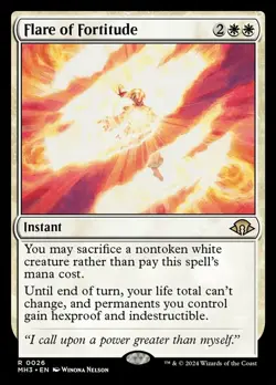 MTG Flare of Fortitude - Foil, NM-Mint, English Modern Horizons 3 - Image 1