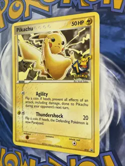 Pikachu - 012 (10th Anniversary) Rare Black Star Promo Pokemon Card - Image 3