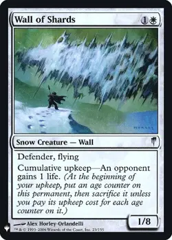 MTG Wall of Shards - Foil, Mystery Booster, Damaged, English - Image 1