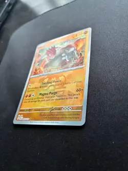 Pokemon TCG Groudon Master Ball Pattern Holo Card 049/131 Prismatic Evolutions - Image 2