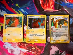 Pokemon TCG Charmander Chameleon Charizard Reverse Stamped Crystal Guardians - Image 1