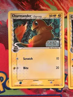Pokemon TCG Charmander Chameleon Charizard Reverse Stamped Crystal Guardians - Image 3