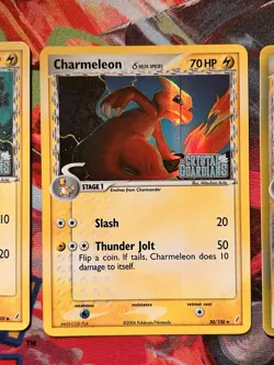 Pokemon TCG Charmander Chameleon Charizard Reverse Stamped Crystal Guardians - Image 5