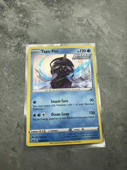 Tapu Fini 040/198 Chilling Reign Holo Rare Pokemon Card - Image 1