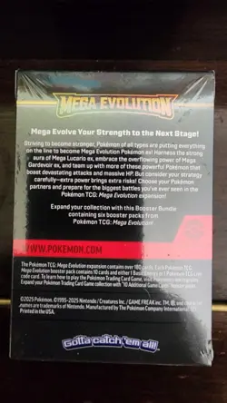 Pokemon Mega Evolution Booster Bundle Box English TCG 2025 - Image 3