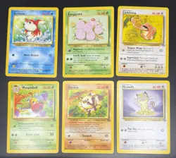 Jungle Vintage Pokemon Non Holo Unlimited Card Lot 6 Cards Old Sets Rare - Image 1