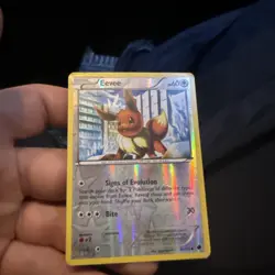 Pokemon Card - Eevee Plasma Freeze 90/116 Common Reverse Holo Dmg - Image 1