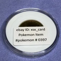 Pokemon 1997 Banpresto Metal Gold Coin - Nintendo - No.123 Scyther - #0397 - Image 2