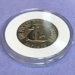 Pokemon 1997 Bandai Metal Battle Silver Coin - Medal - No.131 Lapras - #0855 - Image 1