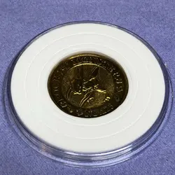 Pokemon 1997 Banpresto Metal Gold Coin - Nintendo - No.123 Scyther - #0407 - Image 3