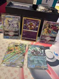 Pokemon Card Lot Vstar Ex Radiant Alakazam Vulpix Mawile - Image 1