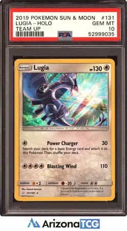 Pokemon 2019 Lugia 131/181 Holo Team Up GEM MINT PSA 10 - Image 1