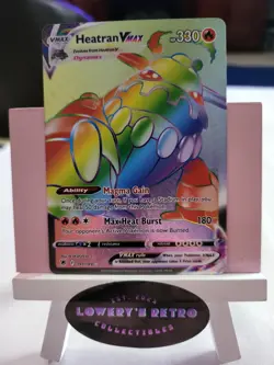 Heatran VMax 191/189 Rainbow Secret Rare Astral Radiance Pokemon TCG NM - Image 1