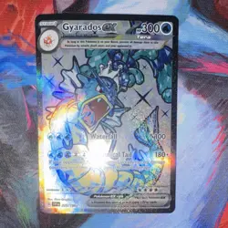 Pokemon TCG Gyarados ex 225/198 Scarlet & Violet Ultra Rare Full Art Holo - Image 1