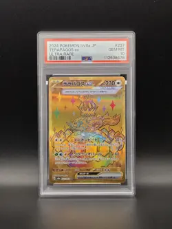 2024 POKEMON JAPANESE SV8A-TERASTAL FEST EX ULTRA RARE #237 TERAPAGOS EX PSA 10 - Image 1