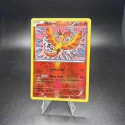Moltres 9/124 Fates Collide Reverse Holo MP 2016 Pokemon TCG -c - Image 1
