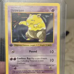 Pokemon TCG Drowzee Base Set Shadowless 1st Edition 49/102 50 HP Common Regular - Image 1