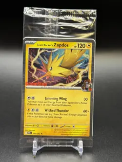 Team Rocket’s Zapdos 070/182 GameStop Promo Destined Rivals SEALED Pokemon - NM - Image 1
