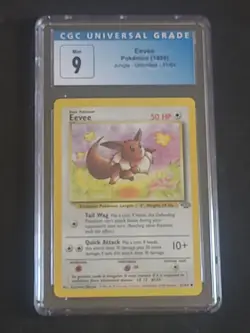1999 Pokemon Jungle #51/64 Eevee CGC 9 MINT - Image 1