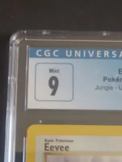 1999 Pokemon Jungle #51/64 Eevee CGC 9 MINT - Image 3
