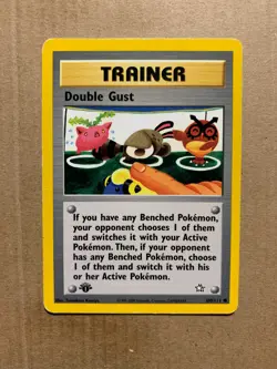 1st Edition Double Gust 100/111 Neo Genesis - Common Pokemon Card - HP - Image 1