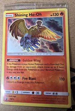 Pokemon Black Star Promo - Shining Ho-Oh SM70 Holo Foil Factory Sealed - Image 2