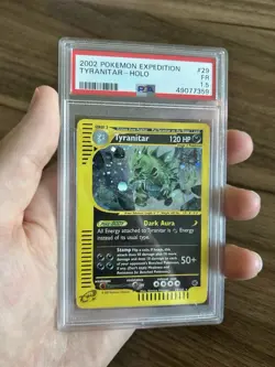 2002 tyranitar-holo pokemon expedition PSA 1.5 POP 2 - Image 1